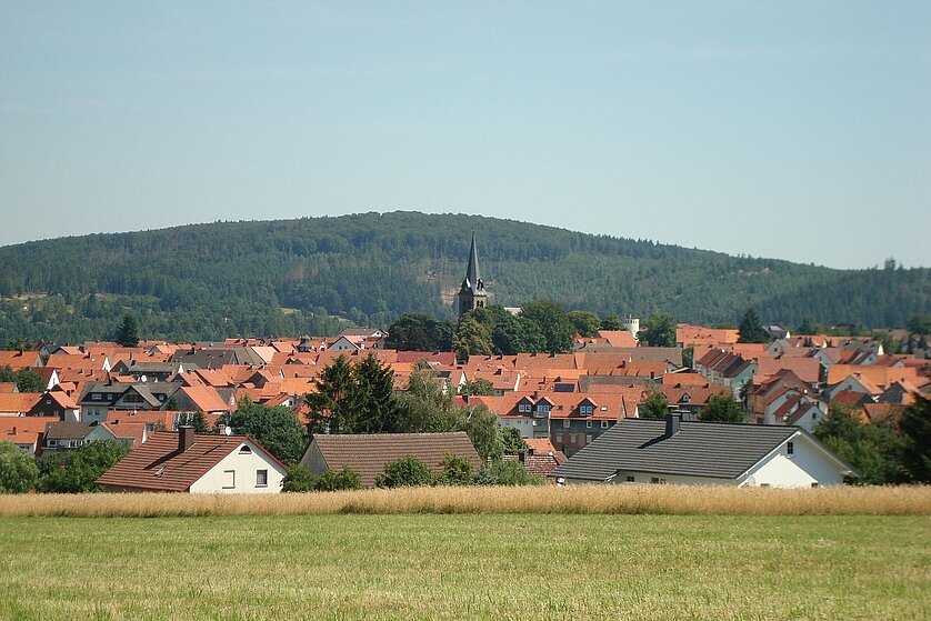 Ortsansicht Frankenau von der Herrenhoehe Ortsansicht Frankenau von der Herrenhoehe