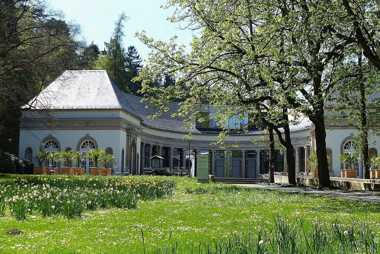 Kurpark Bad Wildungen mit Wandelhalle